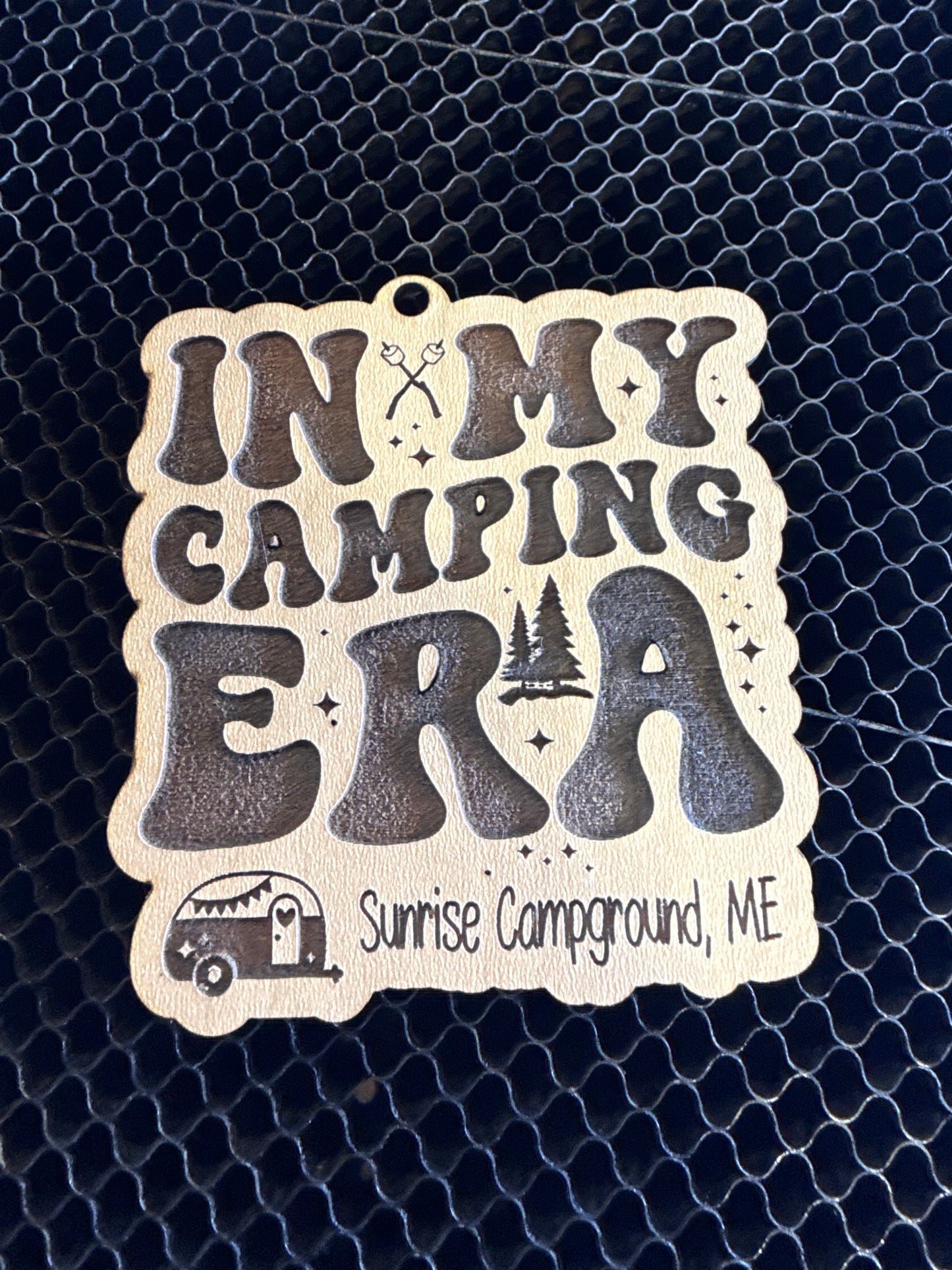Camping Era Keychain