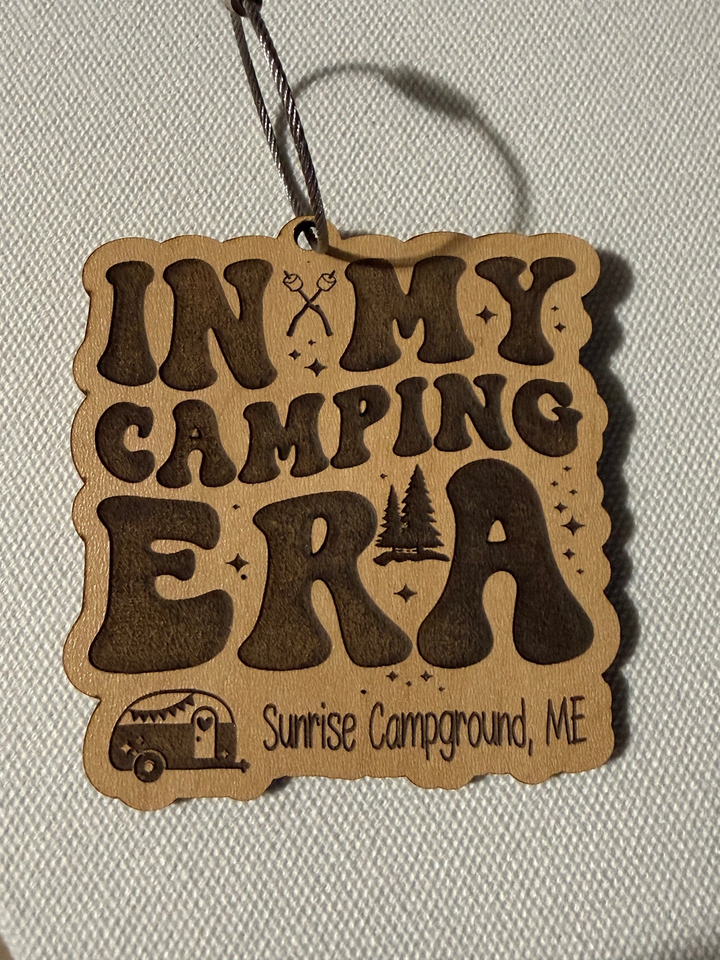 Camping Era Keychain