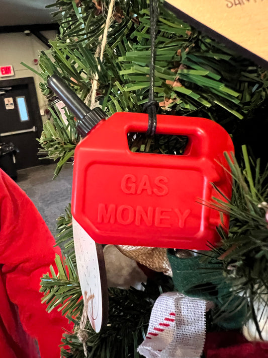 Gas Can Money Ornament