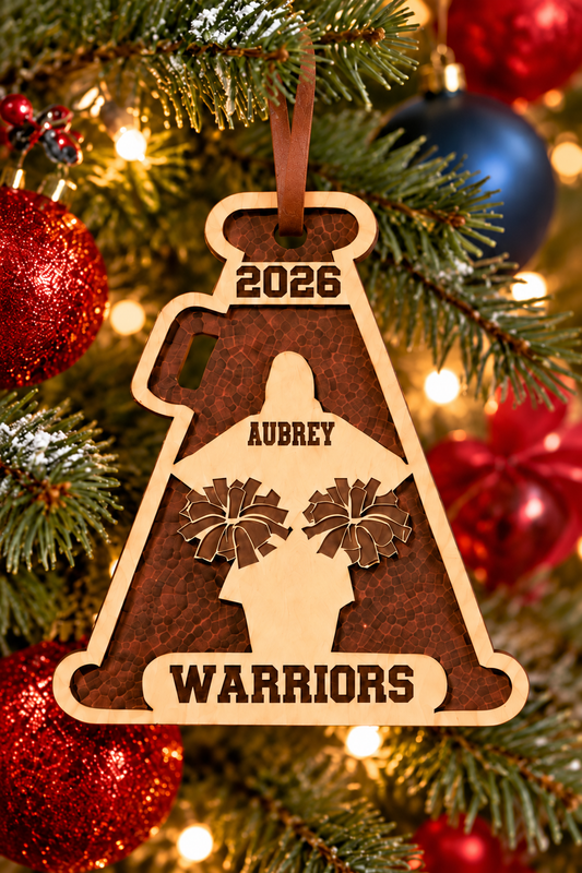 AJFC CHEERLEADER ORNAMENT