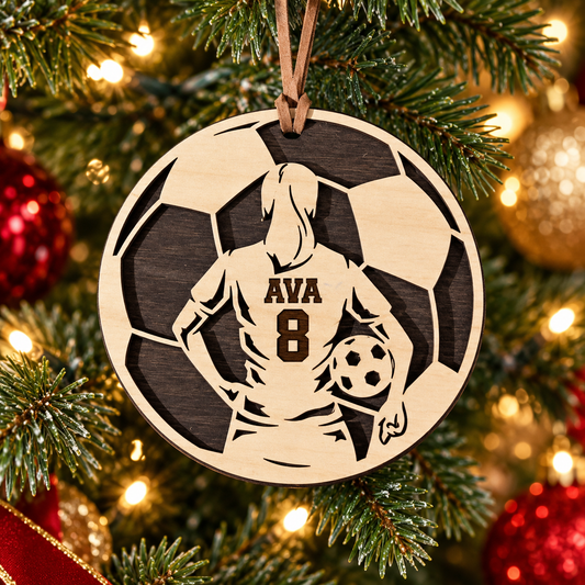 Personalized Soccer Ornaments (AJFC)