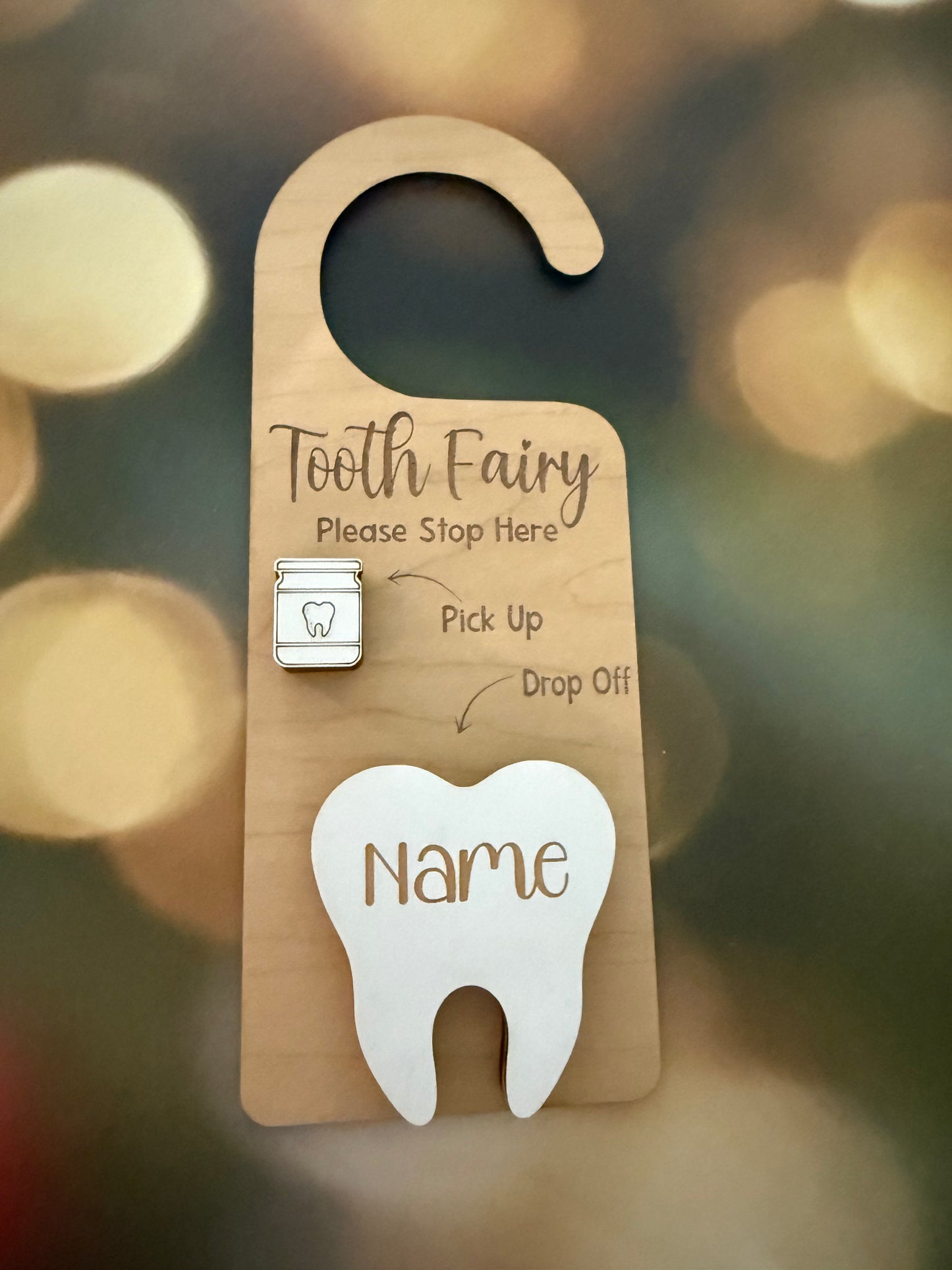 Personalized Tooth fairy Hanger